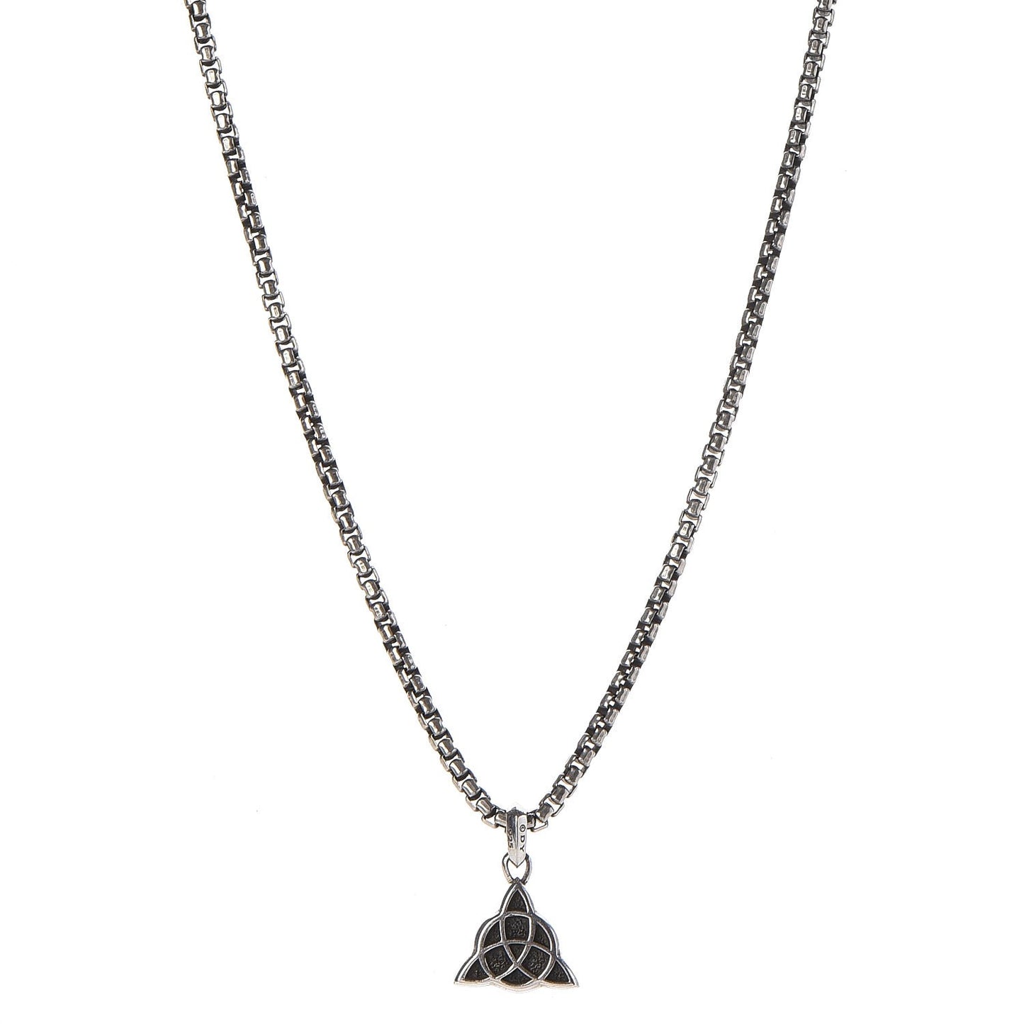 Sterling Silver Celtic Knot Amulete Pendant Necklace