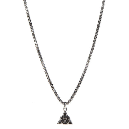 David Yurman Sterling Silver Celtic Knot Amulete Pendant Necklace 1 of 7