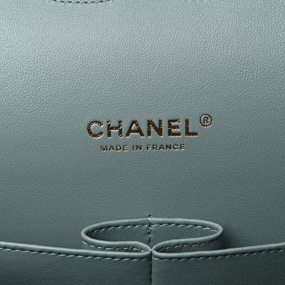 Chanel Caviar Quilted Maxi Double Flap Dark Green 6 of 9