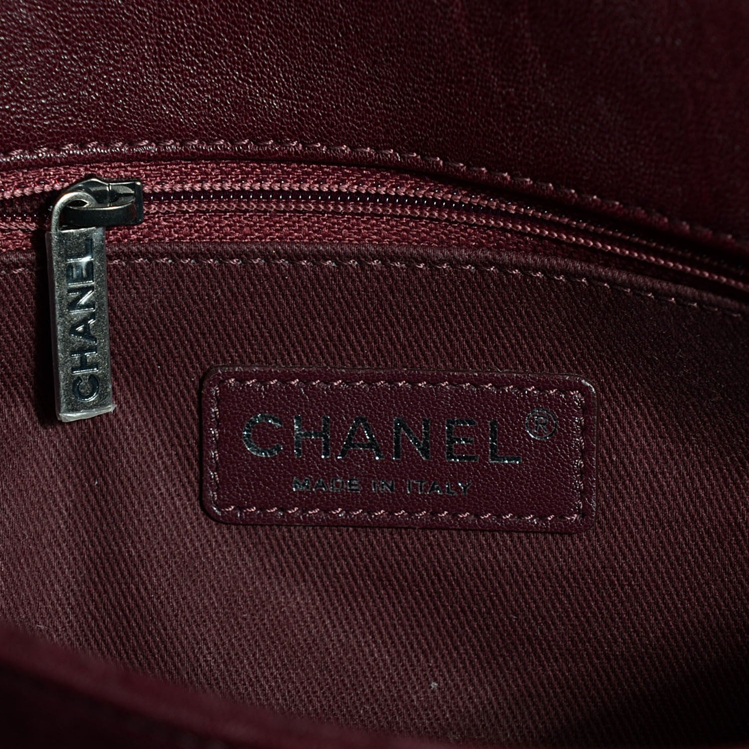 Chanel Goatskin Quilted Double Bag Flap Burgundy 7 of 9