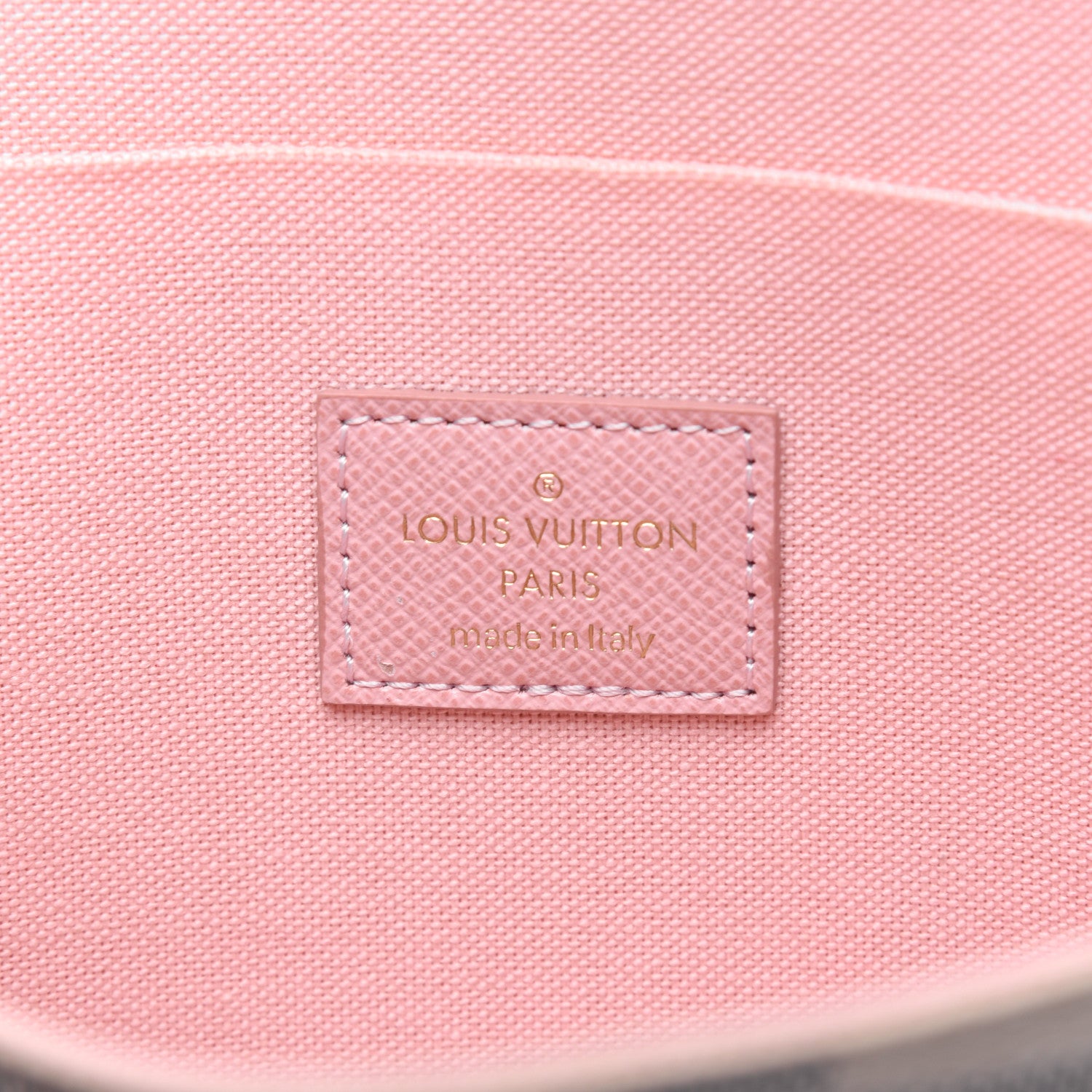 Louis Vuitton Damier Azur Pochette Felicie Chain Wallet Rose Ballerine 9 of 14