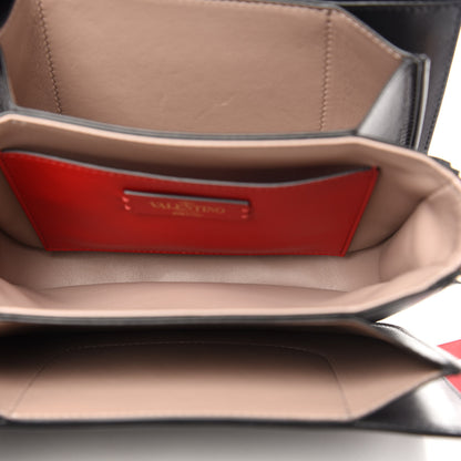 Valentino Garavani Calfskin V-Locker Saddle Bag Black 5 of 11