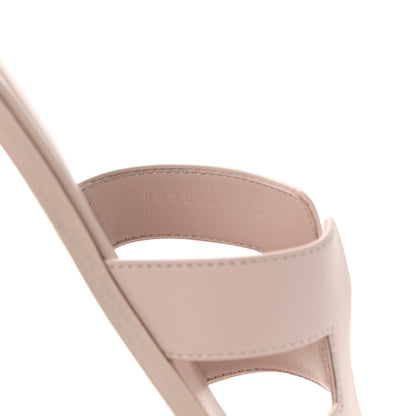 Hermes Box Calfskin Oran Sandals 41 Rose Pale 6 of 9