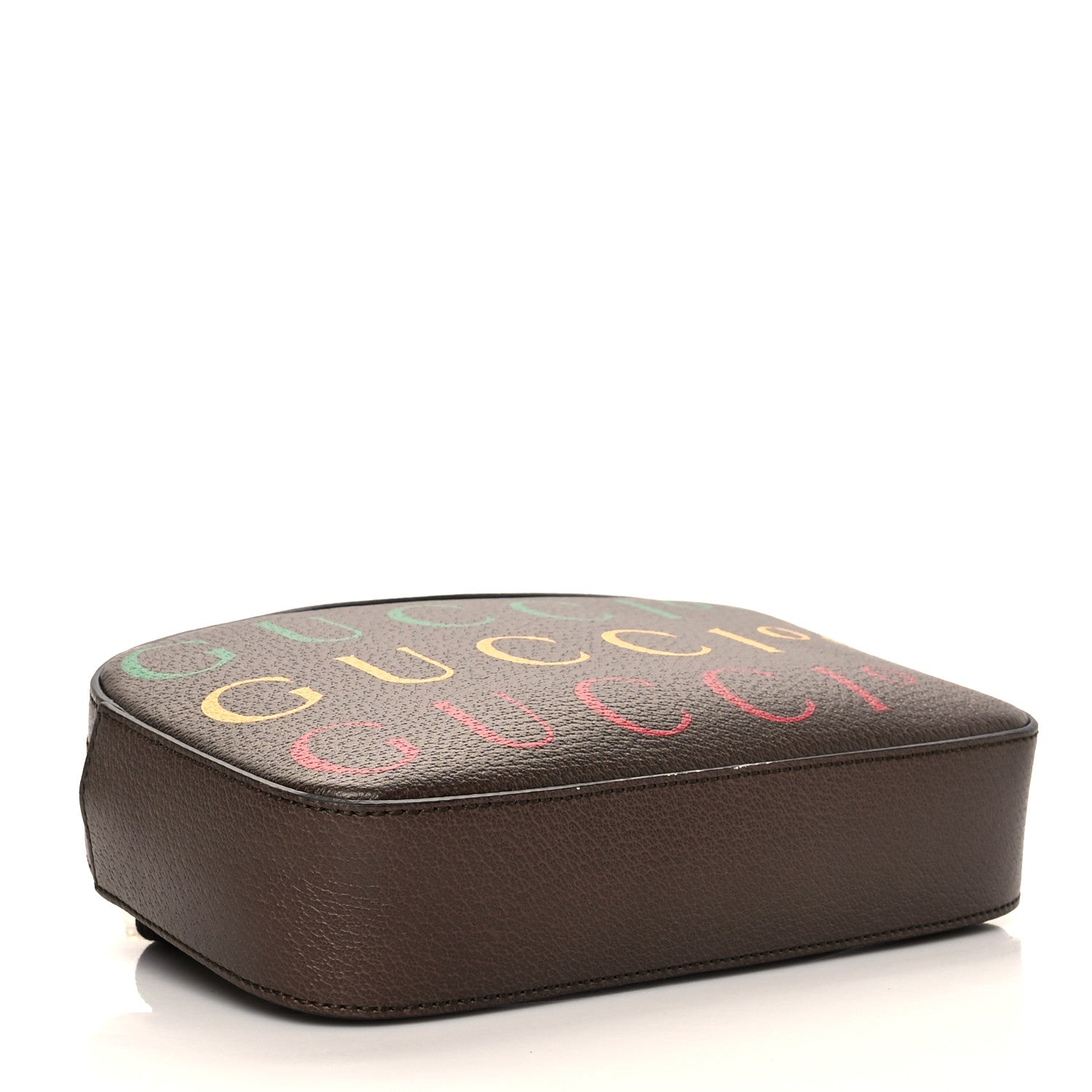 Gucci Textured Dollar Calfskin Gucci 100 Aria Belt Bag 90 36 New Acero Multicolor 4 of 13