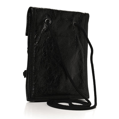 Balenciaga Agneau Arena Small Explorer Crossbody Pouch Black 3 of 11