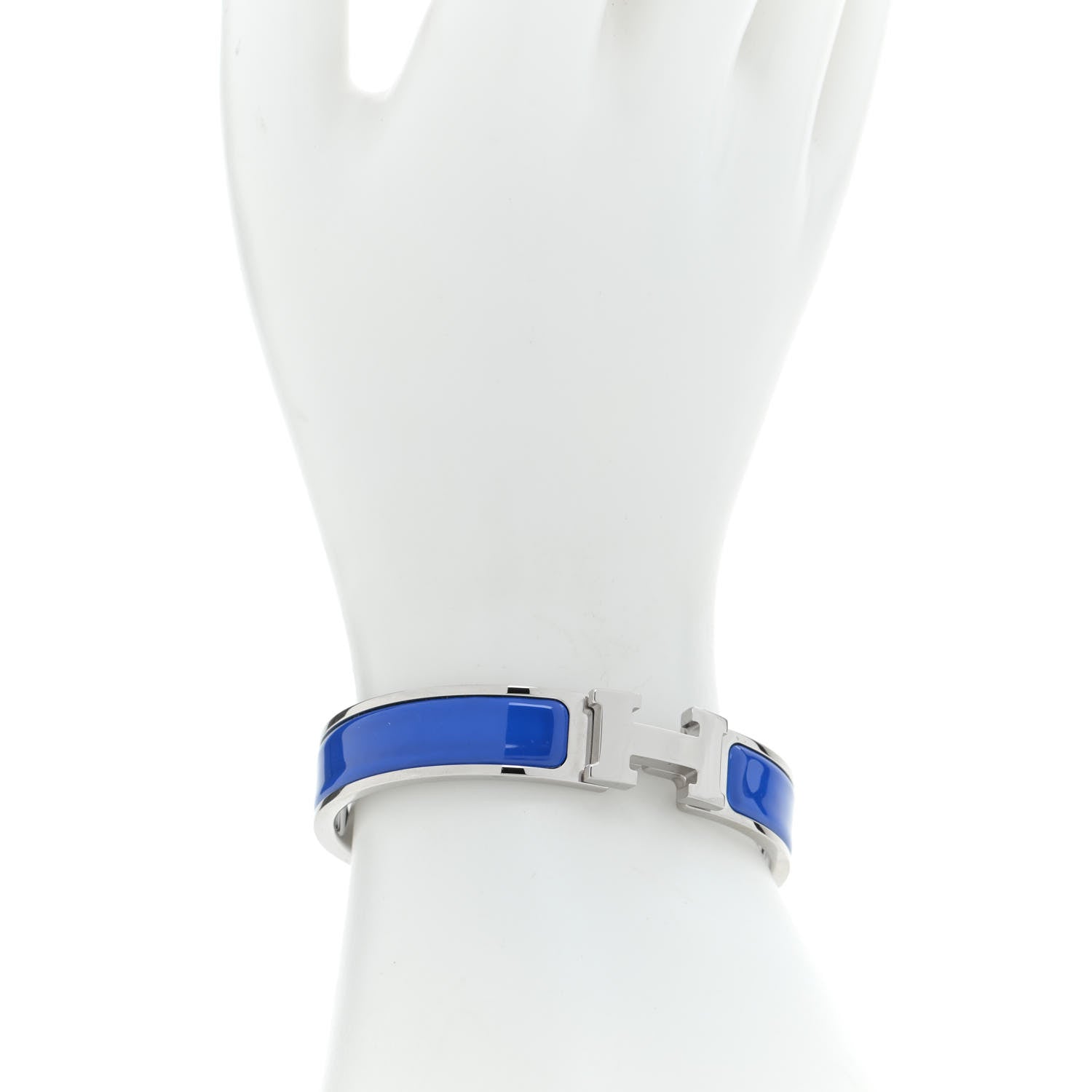 Hermes Narrow Enamel Clic Clac H Bracelet PM Bleu Royal 2 of 5