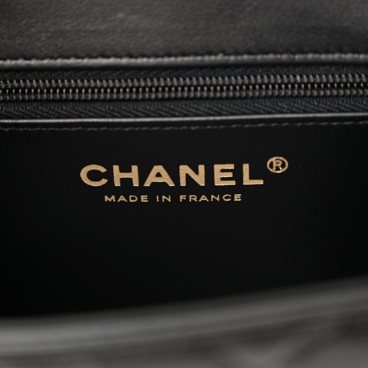 Shiny Aged Calfskin Quilted Nano Kelly Shopper Black