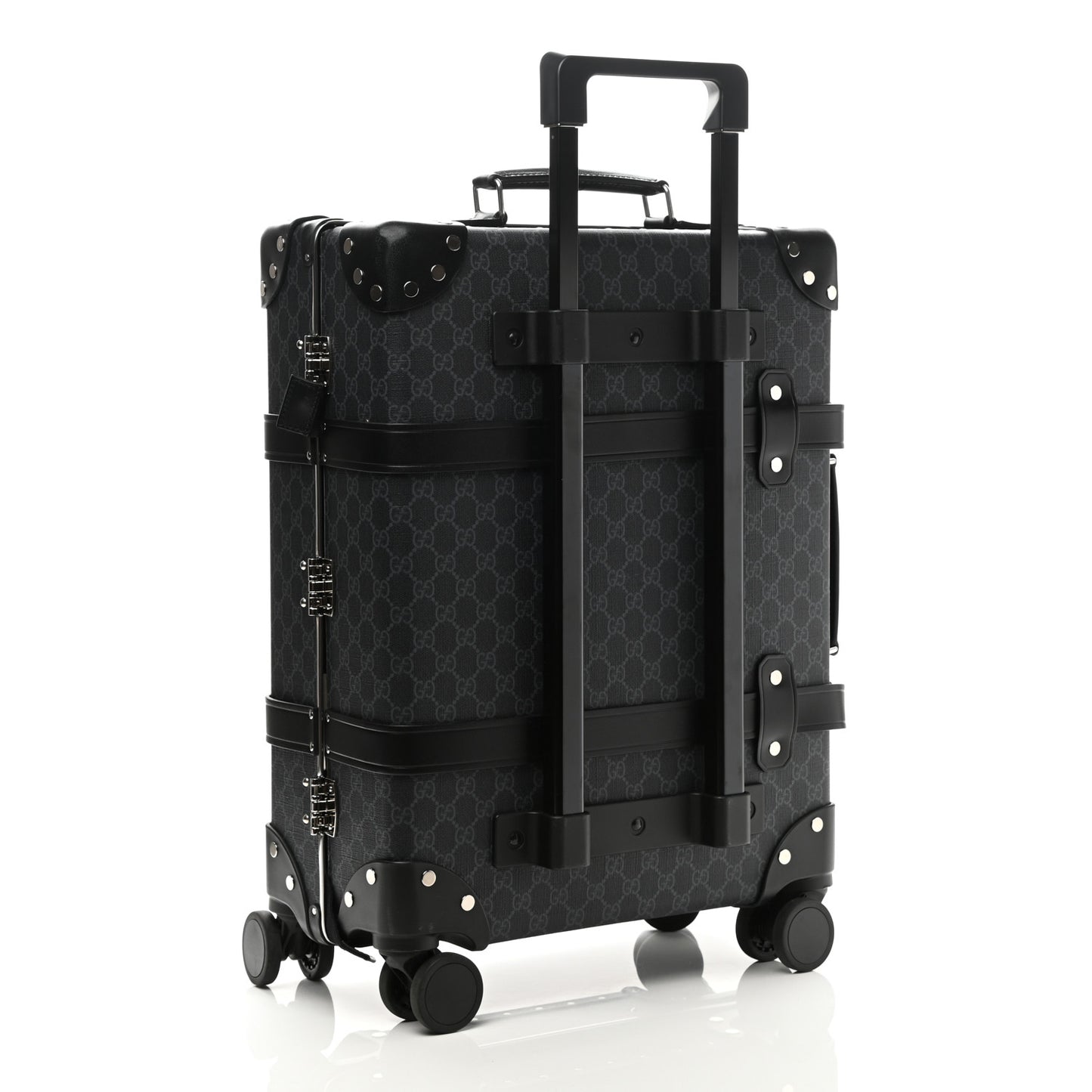GG Supreme Monogram Globe-Trotter Carry-On Black