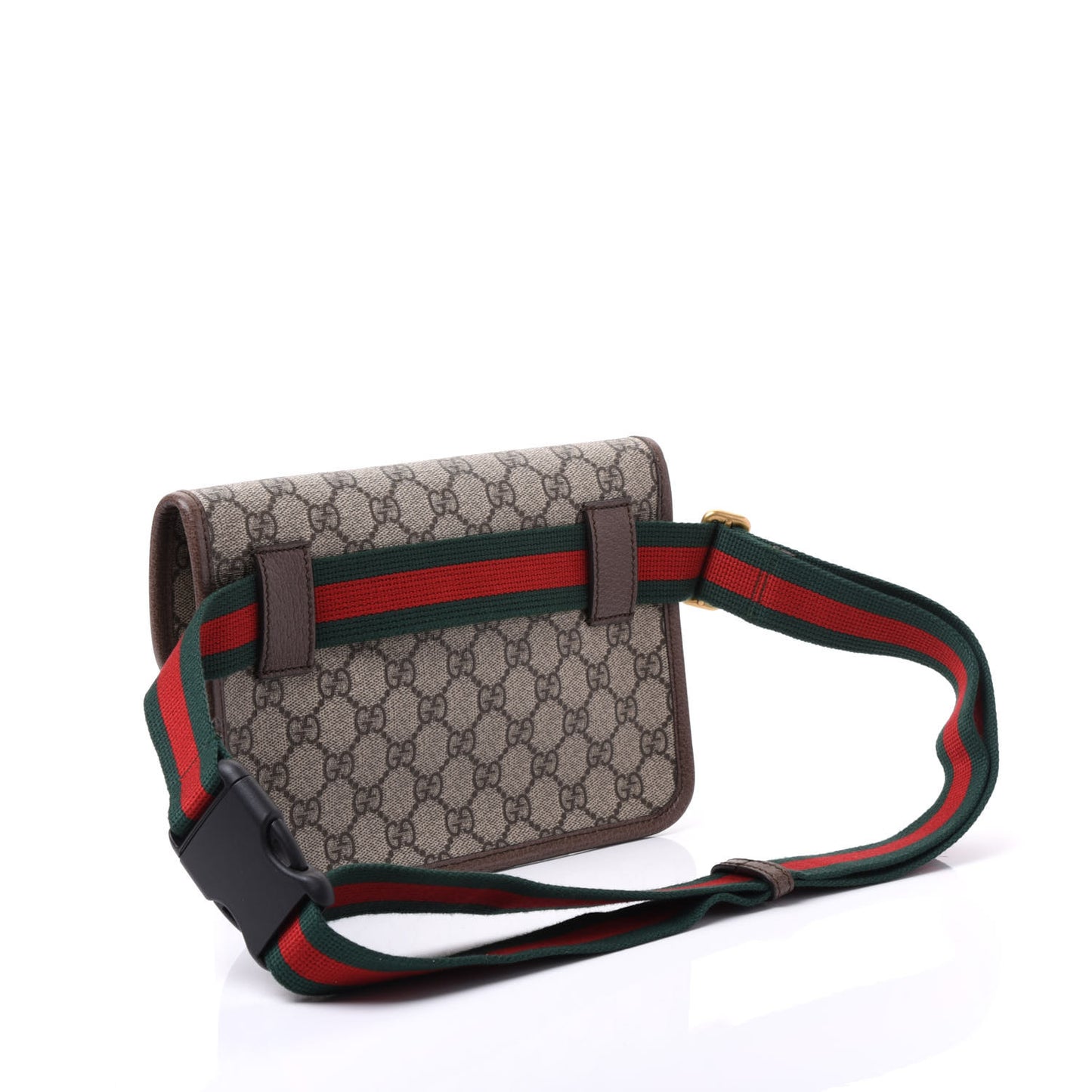 GG Supreme Monogram Neo Vintage Web Belt Bag Brown