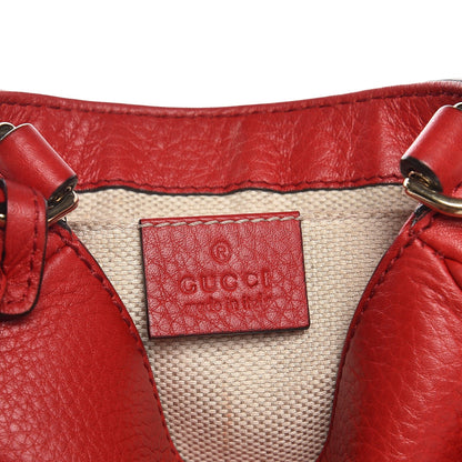 Gucci Pebbled Calfskin Small Soho Flap Crossbody Red 6 of 8