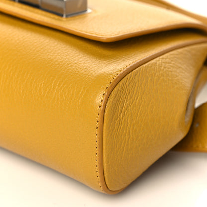 Bottega Veneta Grained Calfskin Geometric Belt Bag Mustard Yellow 8 of 8