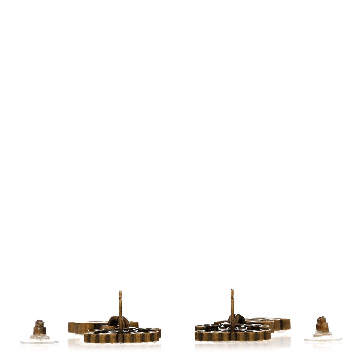 Metal Crystal City of Lights No 5 Drop Earrings Gold