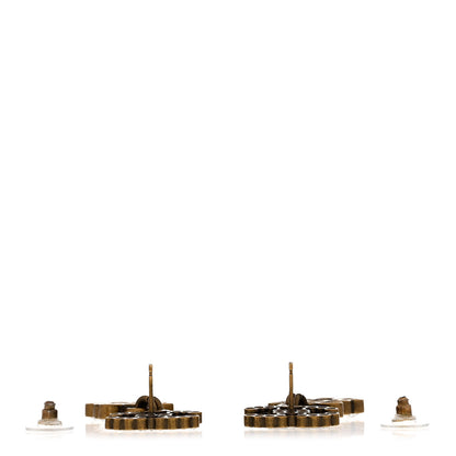 Chanel Metal Crystal City of Lights No 5 Drop Earrings Gold 3 of 5