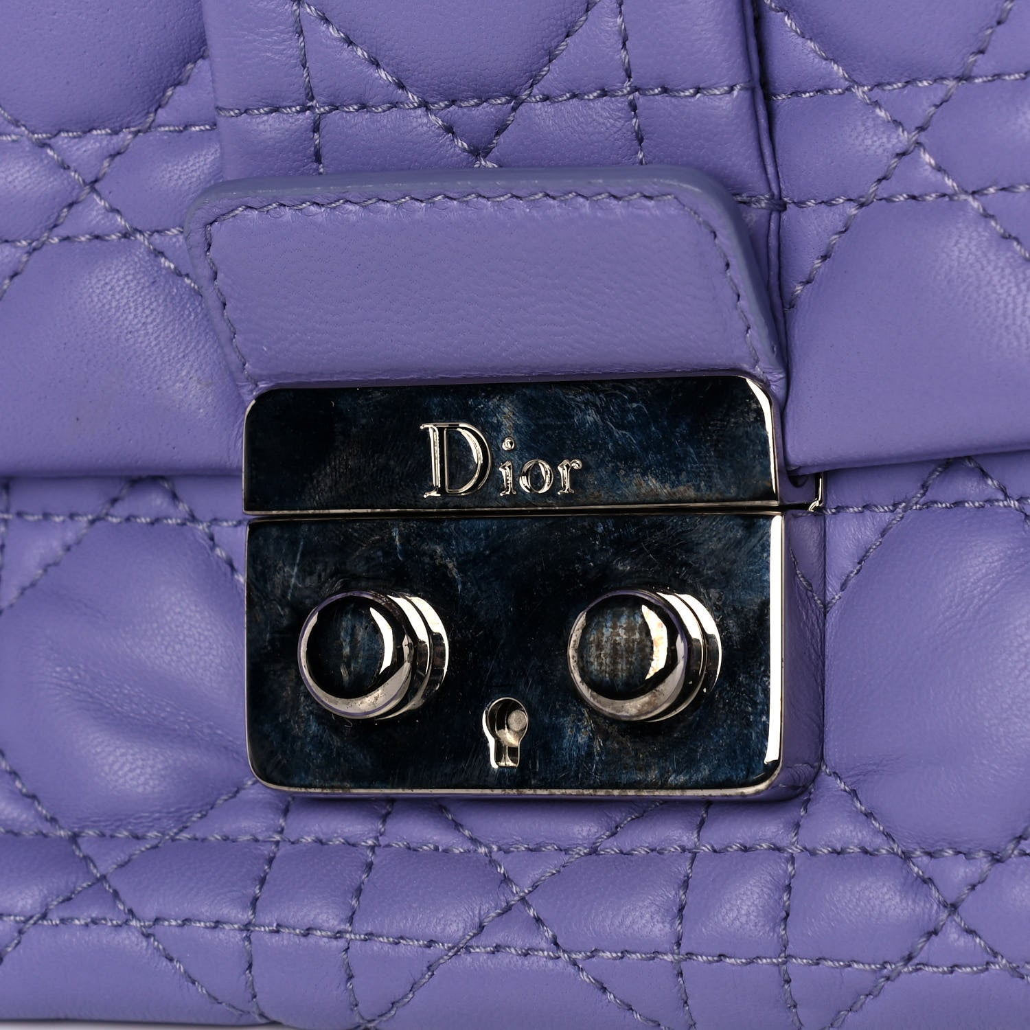 Christian Dior Cannage New Lock Flap Lilac 13 of 15