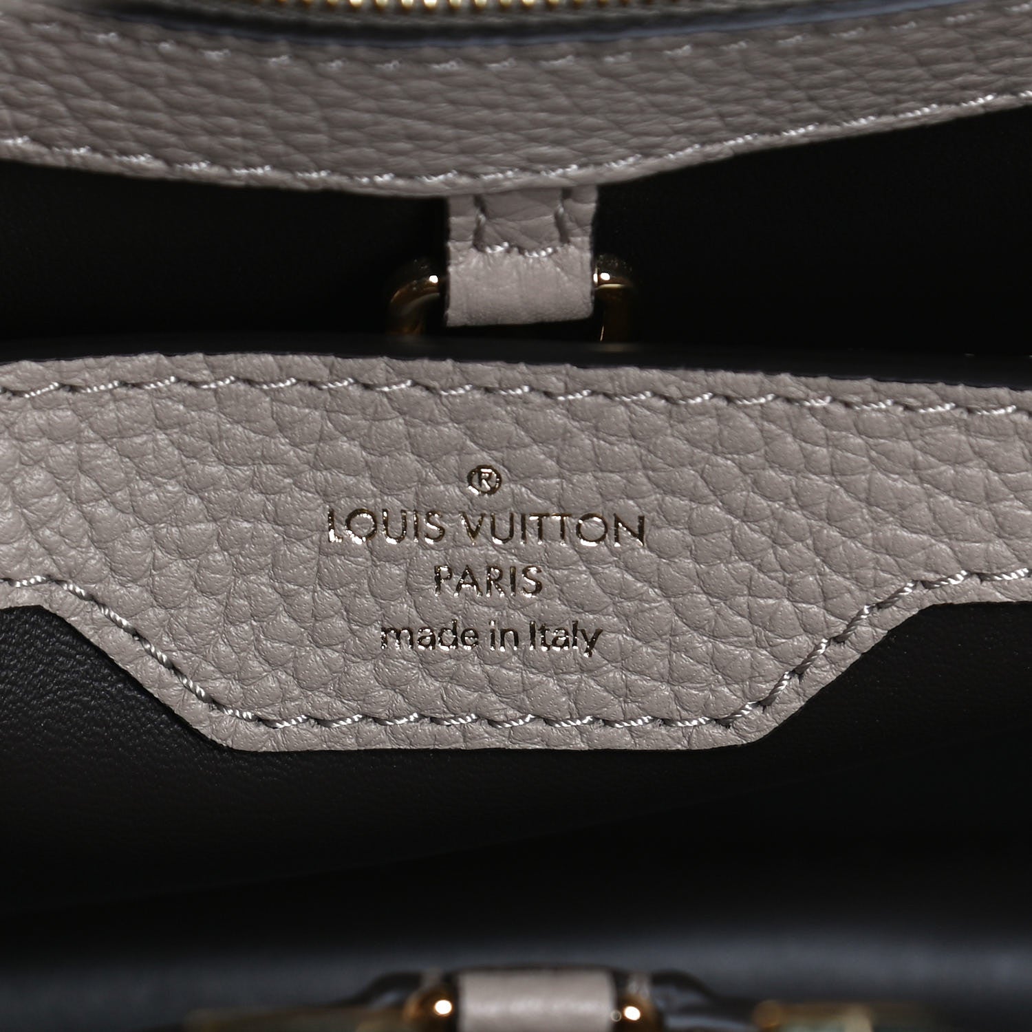 Louis Vuitton Taurillon Capucines BB Galet 5 of 8