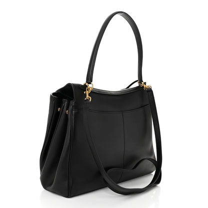 Balenciaga Natural Smooth Calfskin Medium Rodeo Top Handle Handbag Black 3 of 12