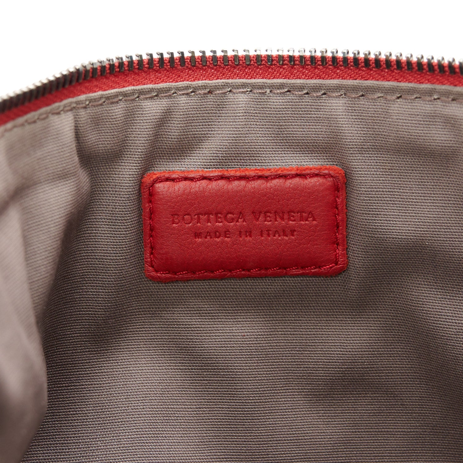 Bottega Veneta Nappa Intrecciato Medium Zip Pouch Fraise 6 of 9