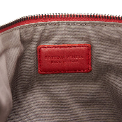Bottega Veneta Nappa Intrecciato Medium Zip Pouch Fraise 6 of 9