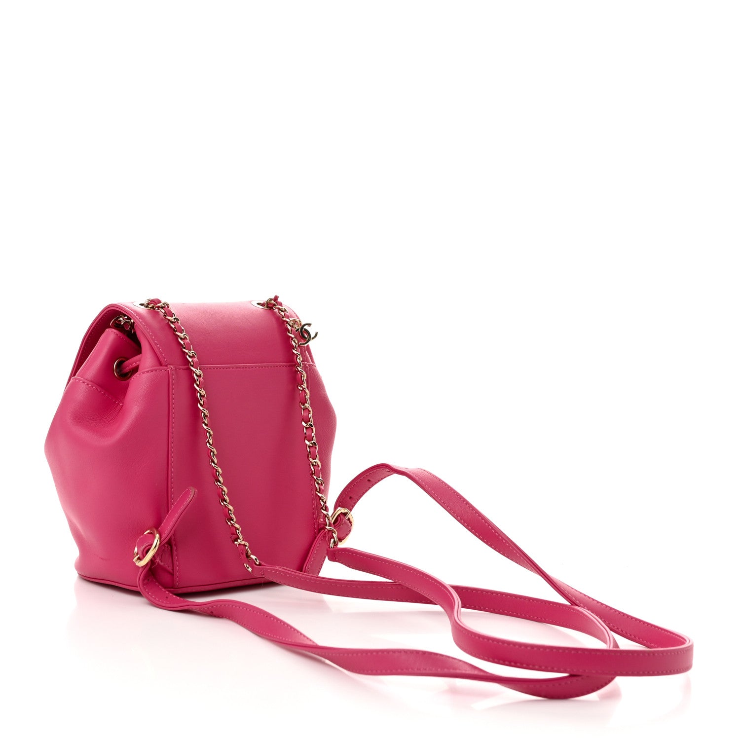 Chanel Lambskin CC Mania Backpack Pink 3 of 12