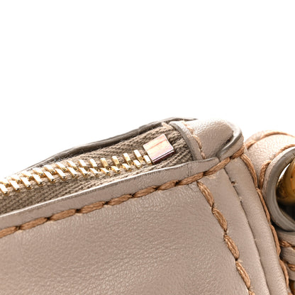 Prada Soft Calfskin Stitched Shoulder Bag  Argilla 13 of 14
