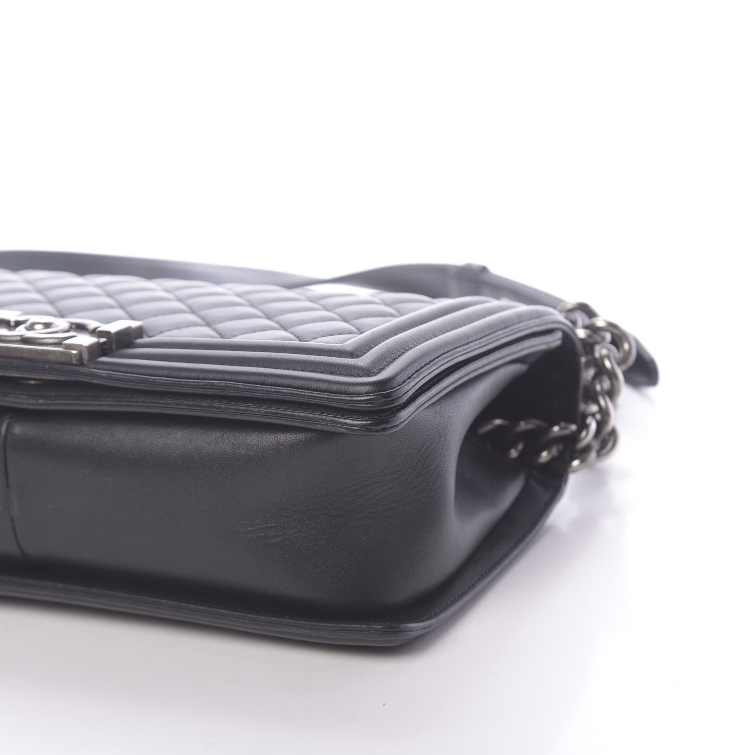 Chanel Lambskin Quilted Medium Boy Flap Black 9 of 14