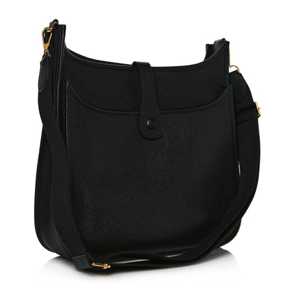 Hermes Taurillon Clemence Evelyne III GM Black 3 of 12