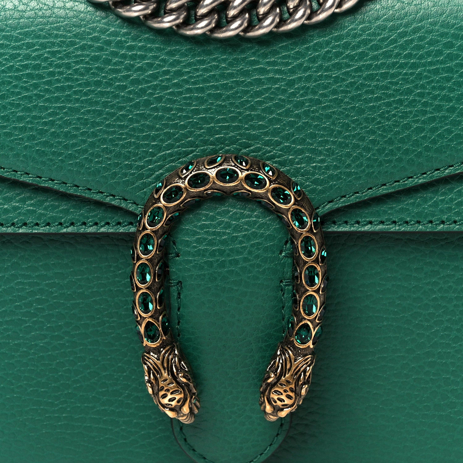Gucci Calfskin Mini Dionysus Shoulder Bag Emerald 10 of 12