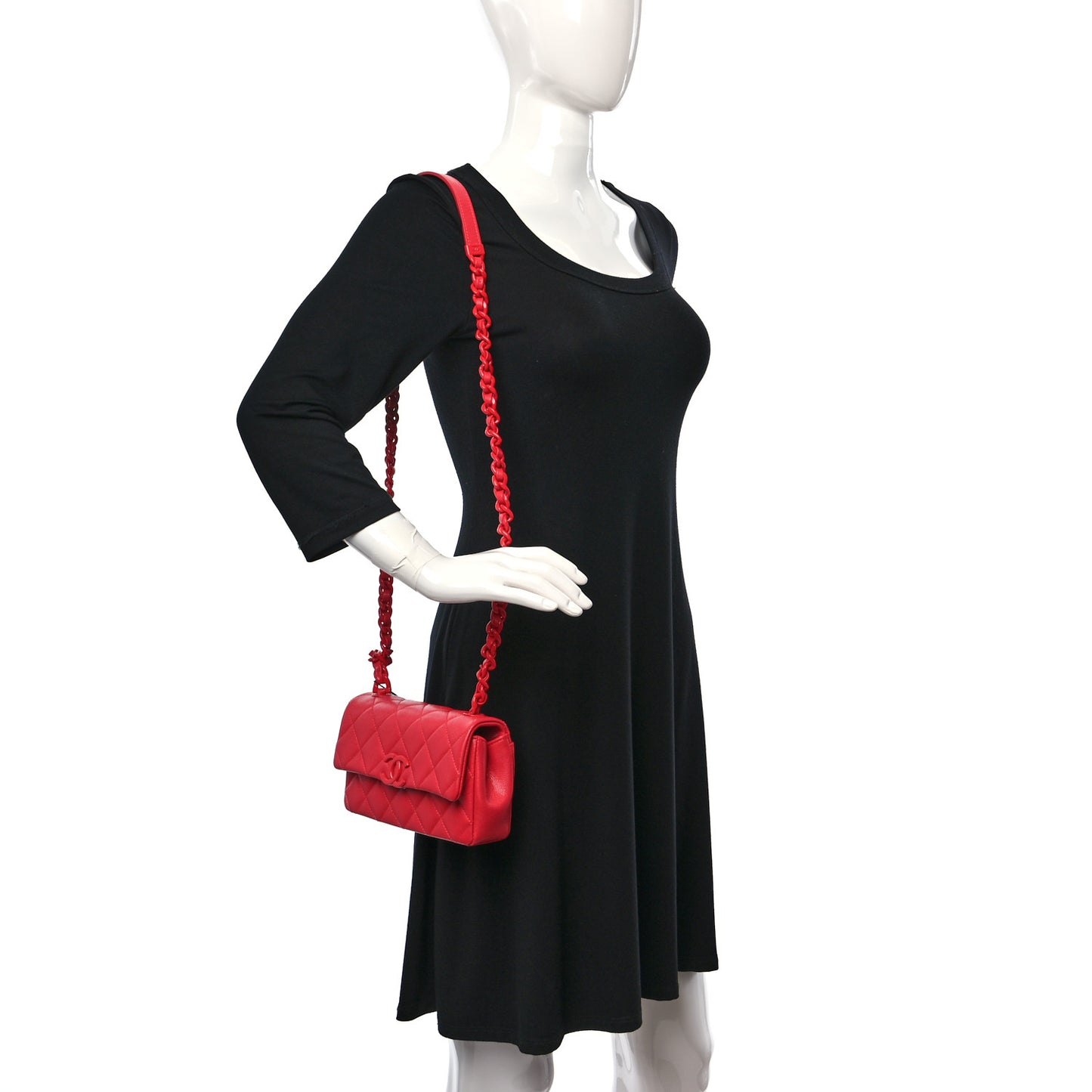 Caviar Quilted My Everything Small Flap Pink