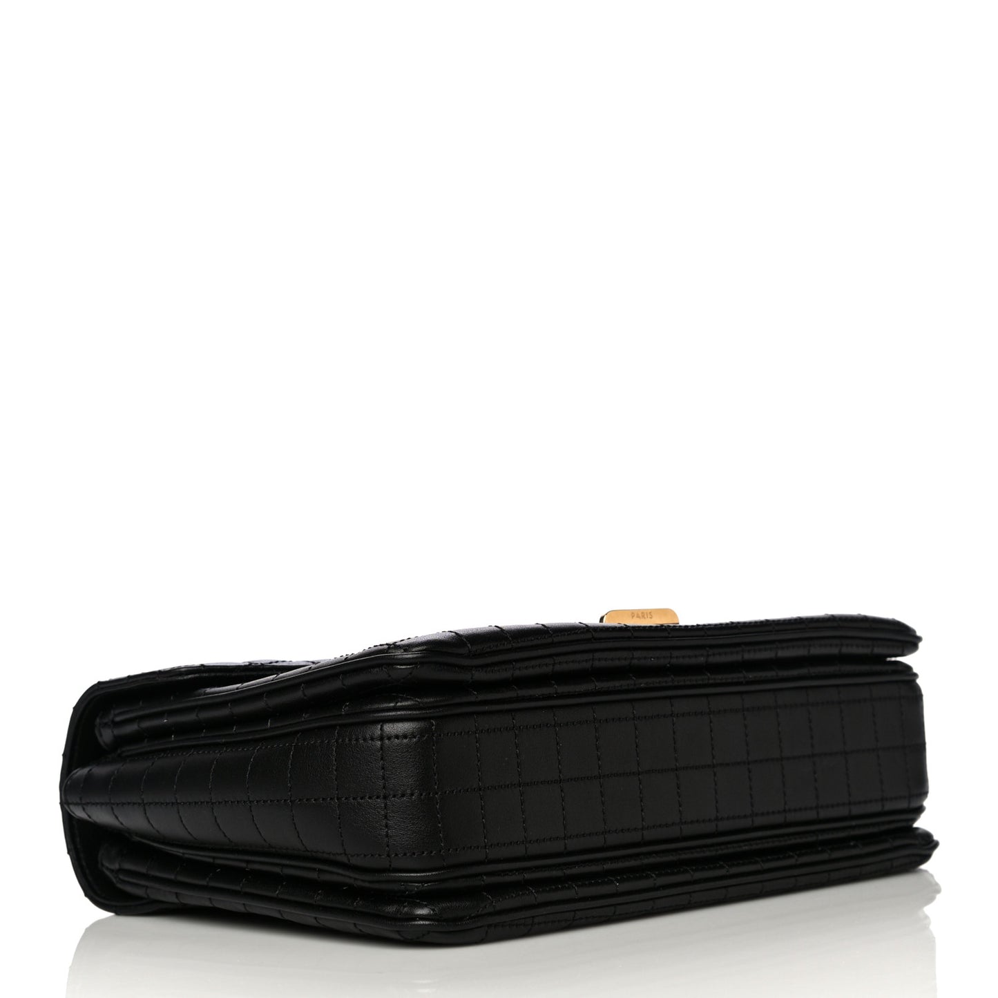 Calfskin Quilted Medium C Bag Black