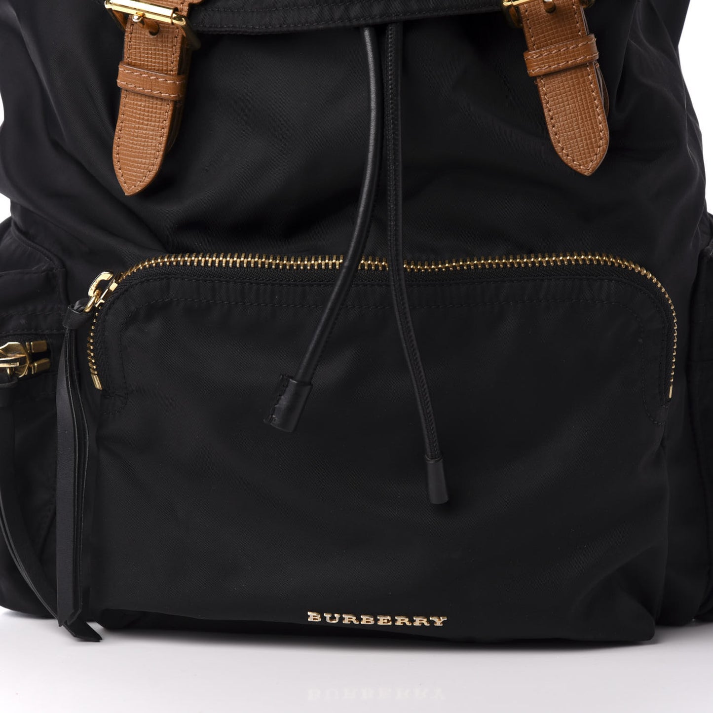 Nylon Large Rucksack Backpack Black