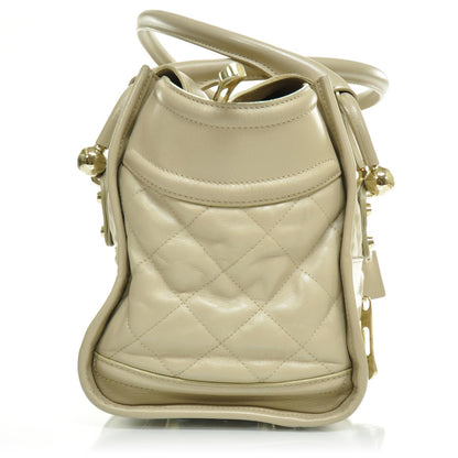 Burberry Leather Quilted Manor Tote 4 of 9
