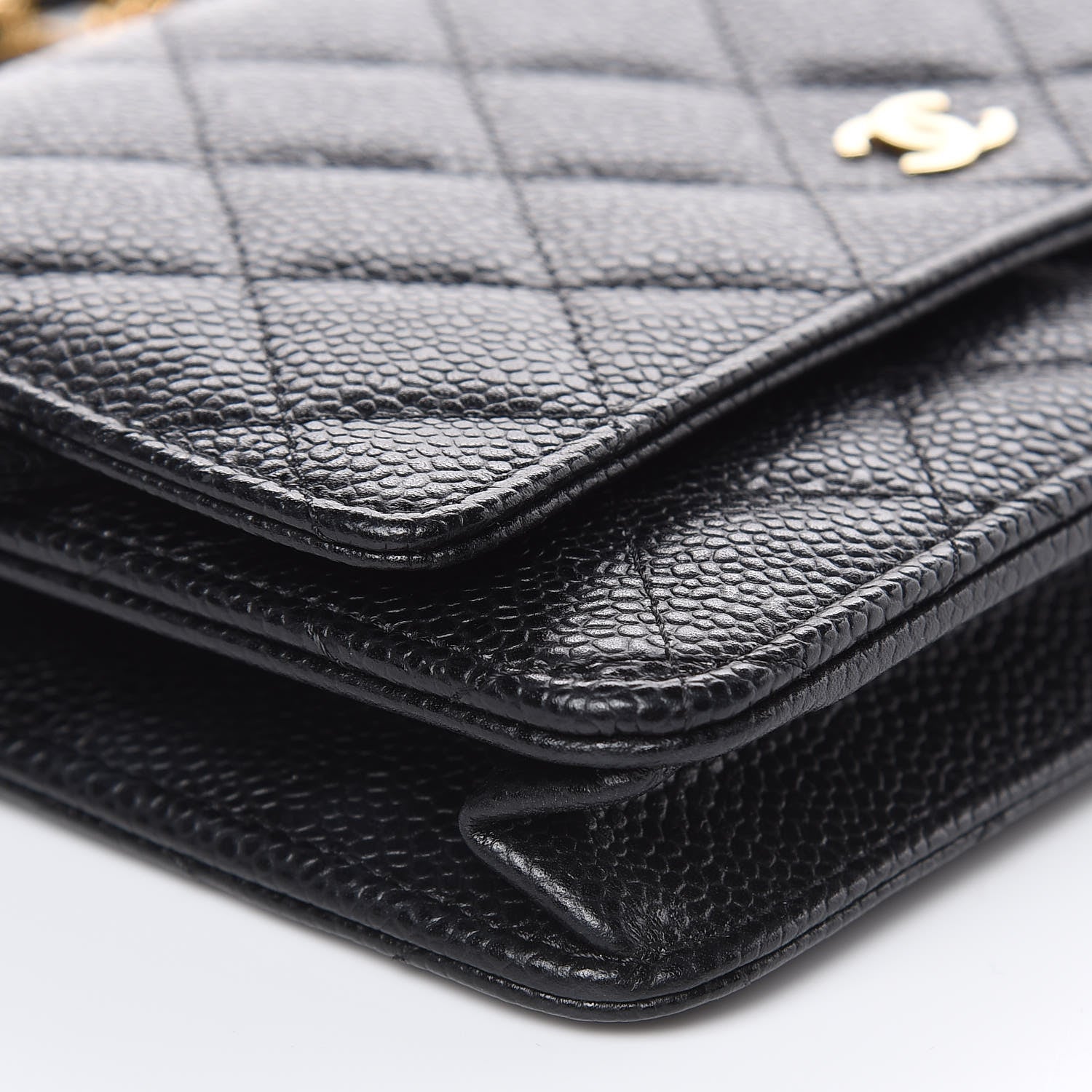 Chanel Caviar Quilted Wallet On Chain WOC Black 9 of 10