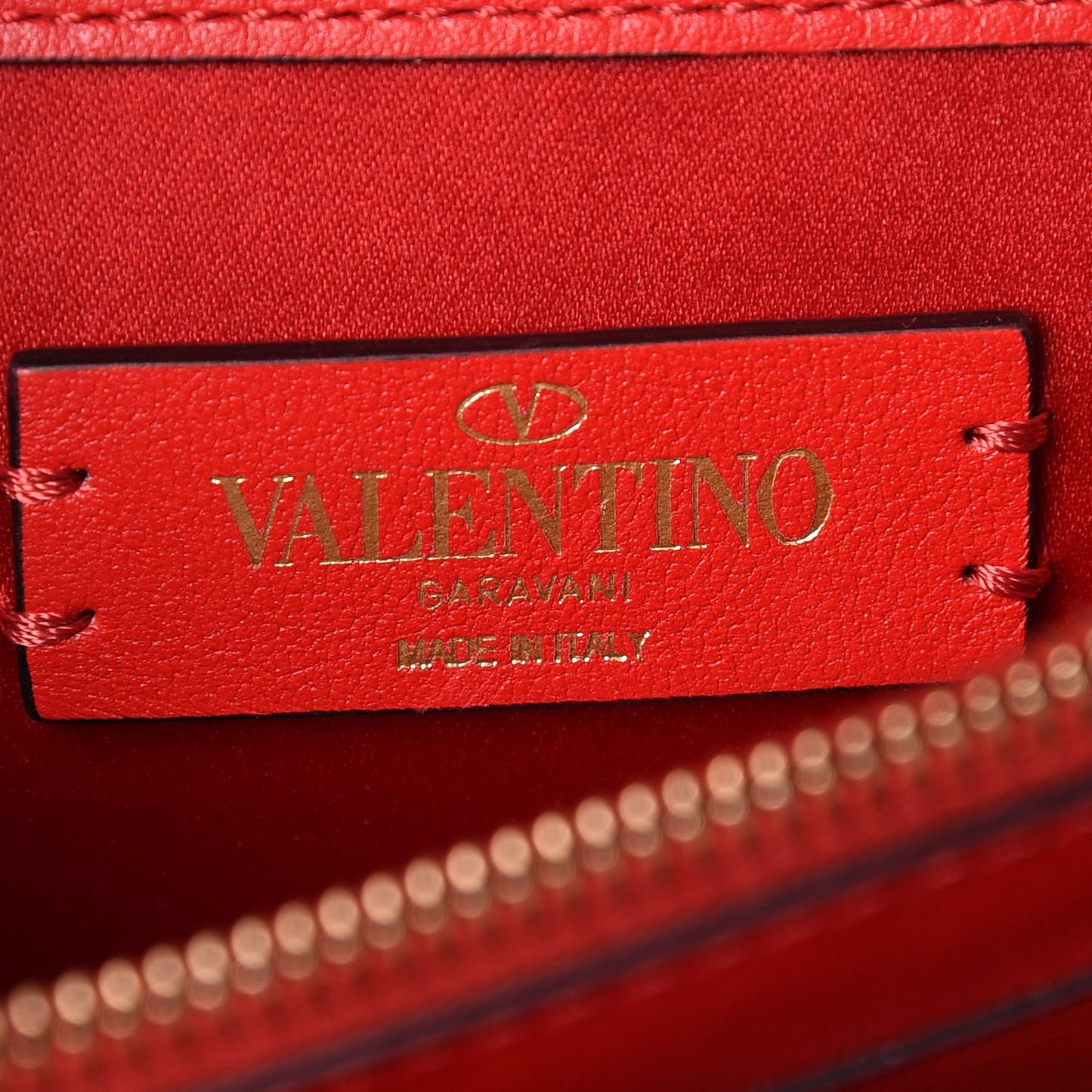 Smooth Calfskin Mini Vring Crossbody Bag Rouge Pur