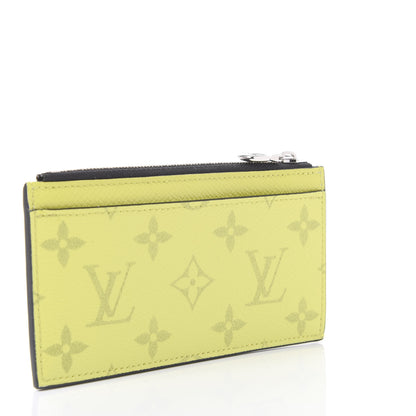 Louis Vuitton Monogram Taiga Coin Card Holder Yellow 3 of 10