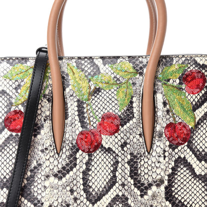 Christian Louboutin Watersnake Specchio Small Cherry Paloma Roccia Silver 9 of 9