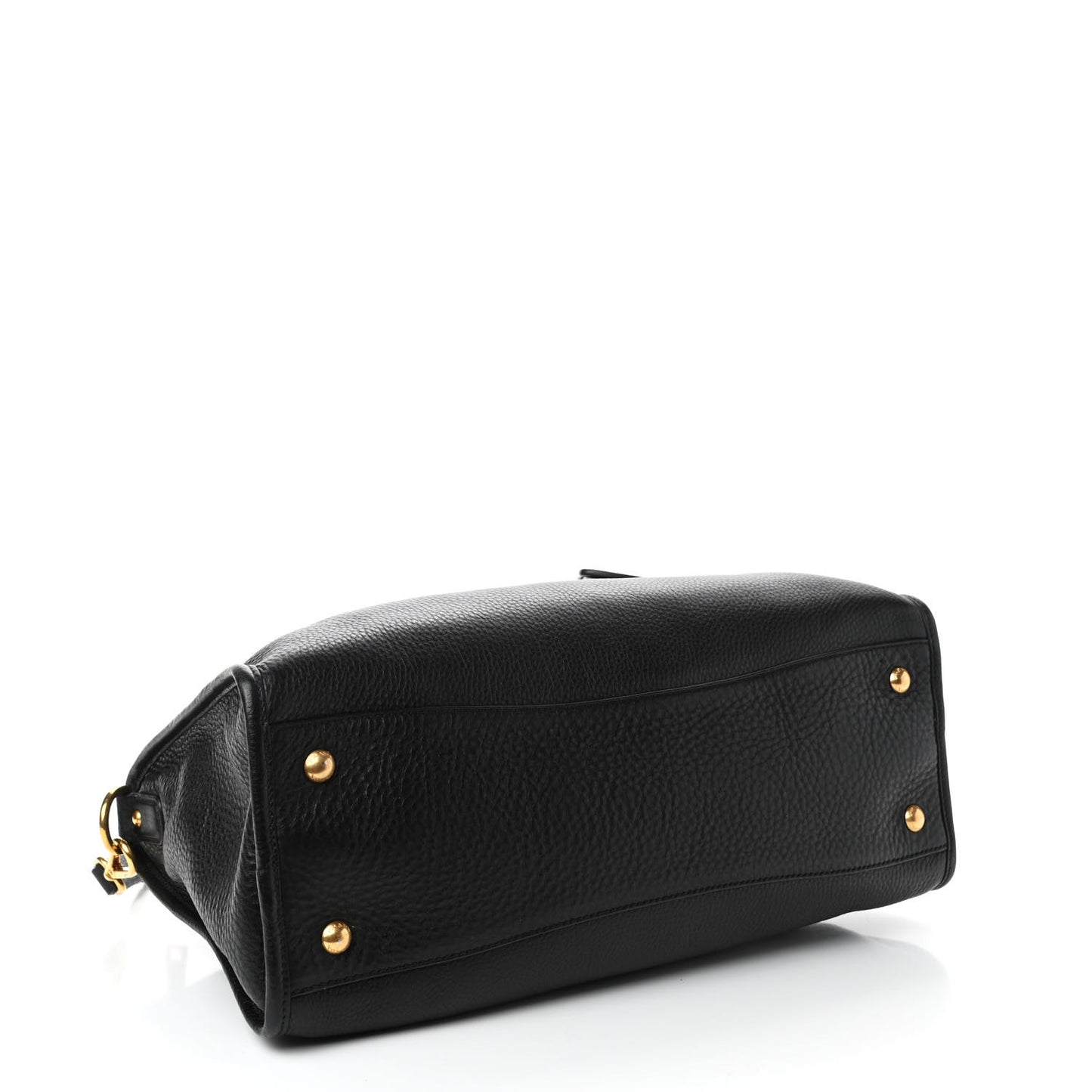 Vitello Daino Shopping Satchel Black