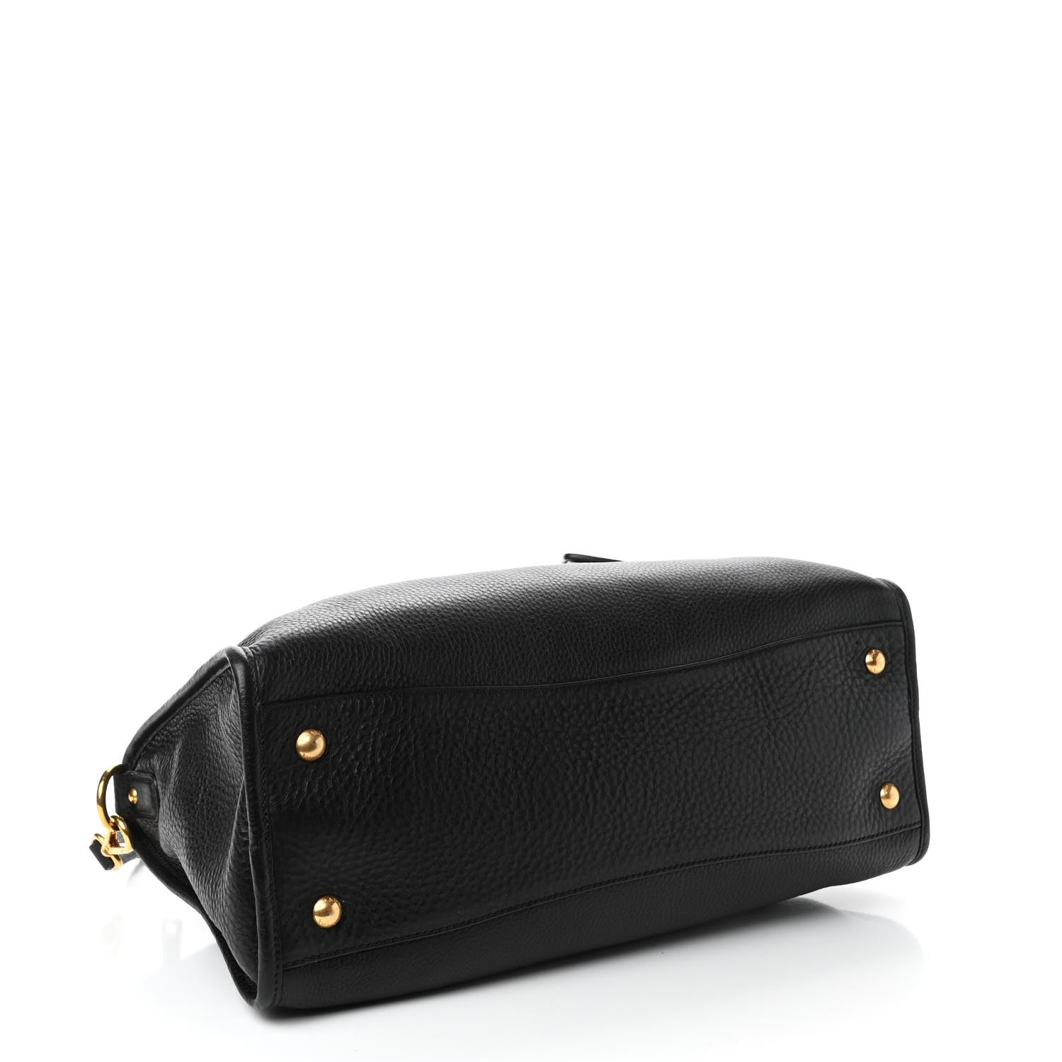 Prada Vitello Daino Shopping Satchel Black 3 of 4
