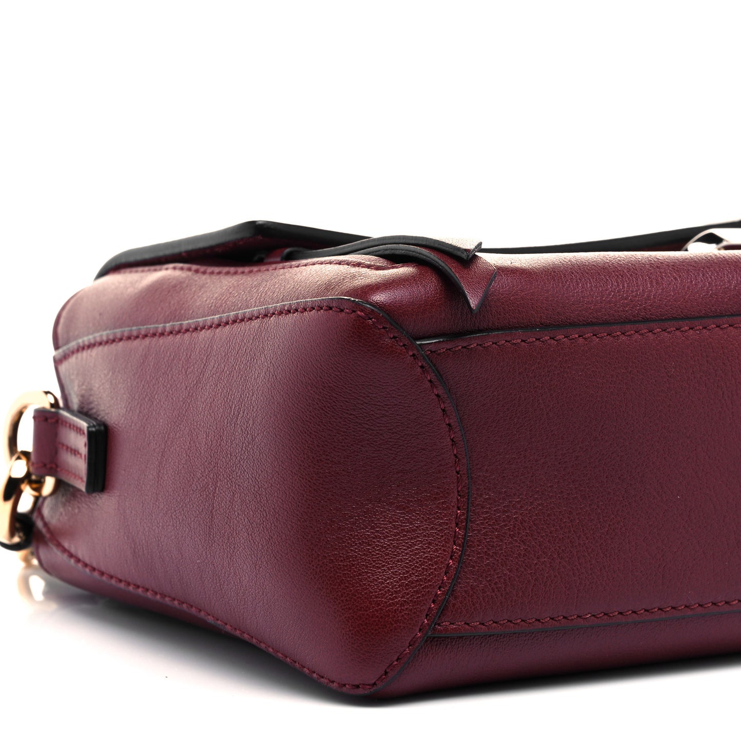 Calfskin Mini Faye Day Shoulder Bag Sienna Red