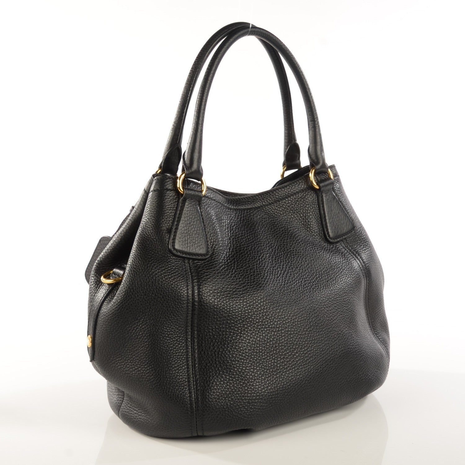 Prada Vitello Daino Satchel Nero Black 4 of 10