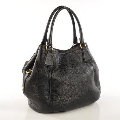 Prada Vitello Daino Satchel Nero Black 4 of 10