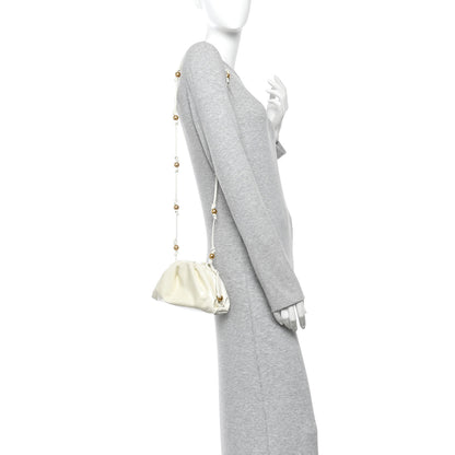 Bottega Veneta Patent Mini Pouch Chalk 2 of 11