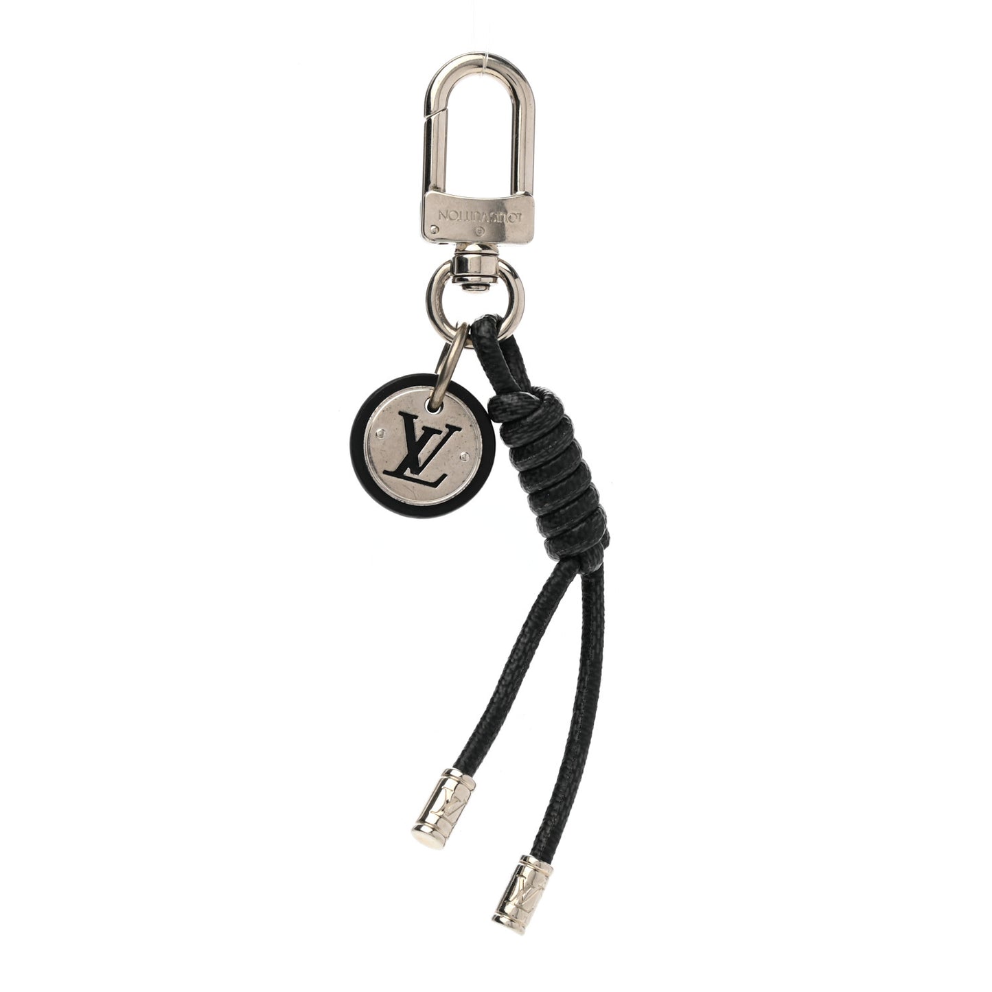 Palladium Damier Graphite Rope Bag Charm Key Holder