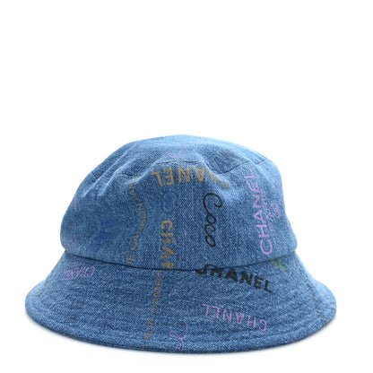Chanel Denim Mood Cloche Bucket Hat L Blue 1 of 7