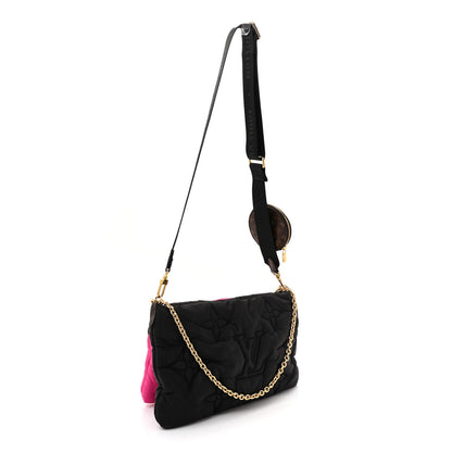 Louis Vuitton Econyl Monogram Pillow Maxi Multi Pochette Accessories Black Fuchsia 3 of 12