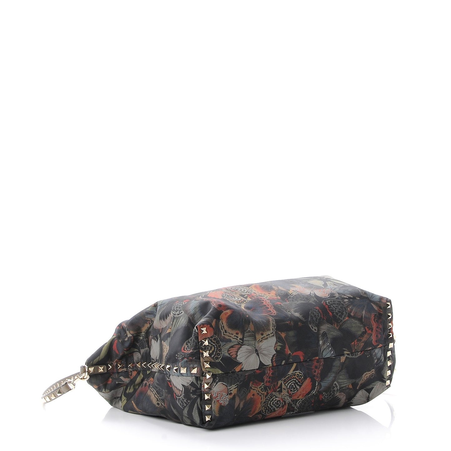 Nylon Camubutterfly Rockstud Crossbody Tote Multicolor