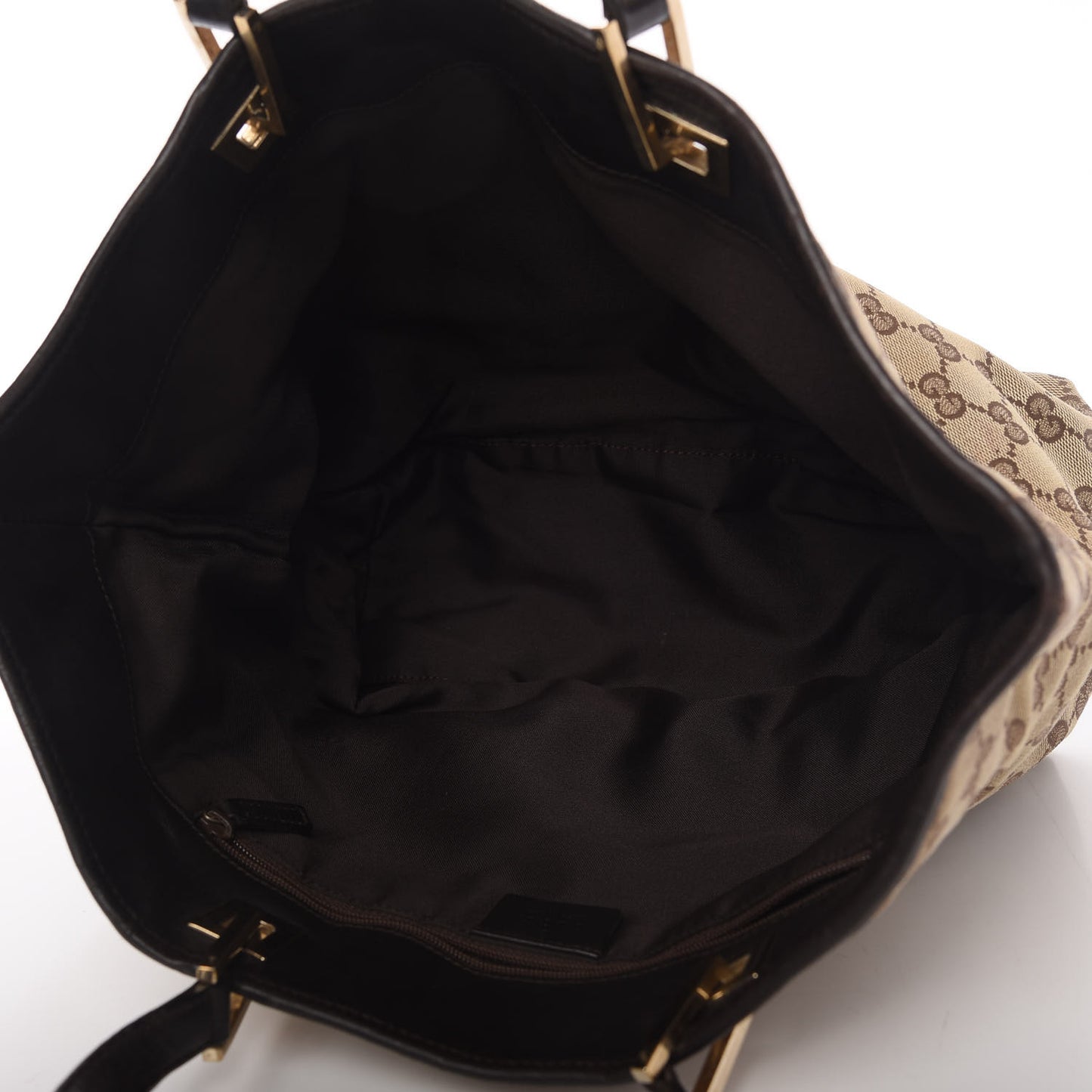Monogram Large Bucket Tote Dark Brown