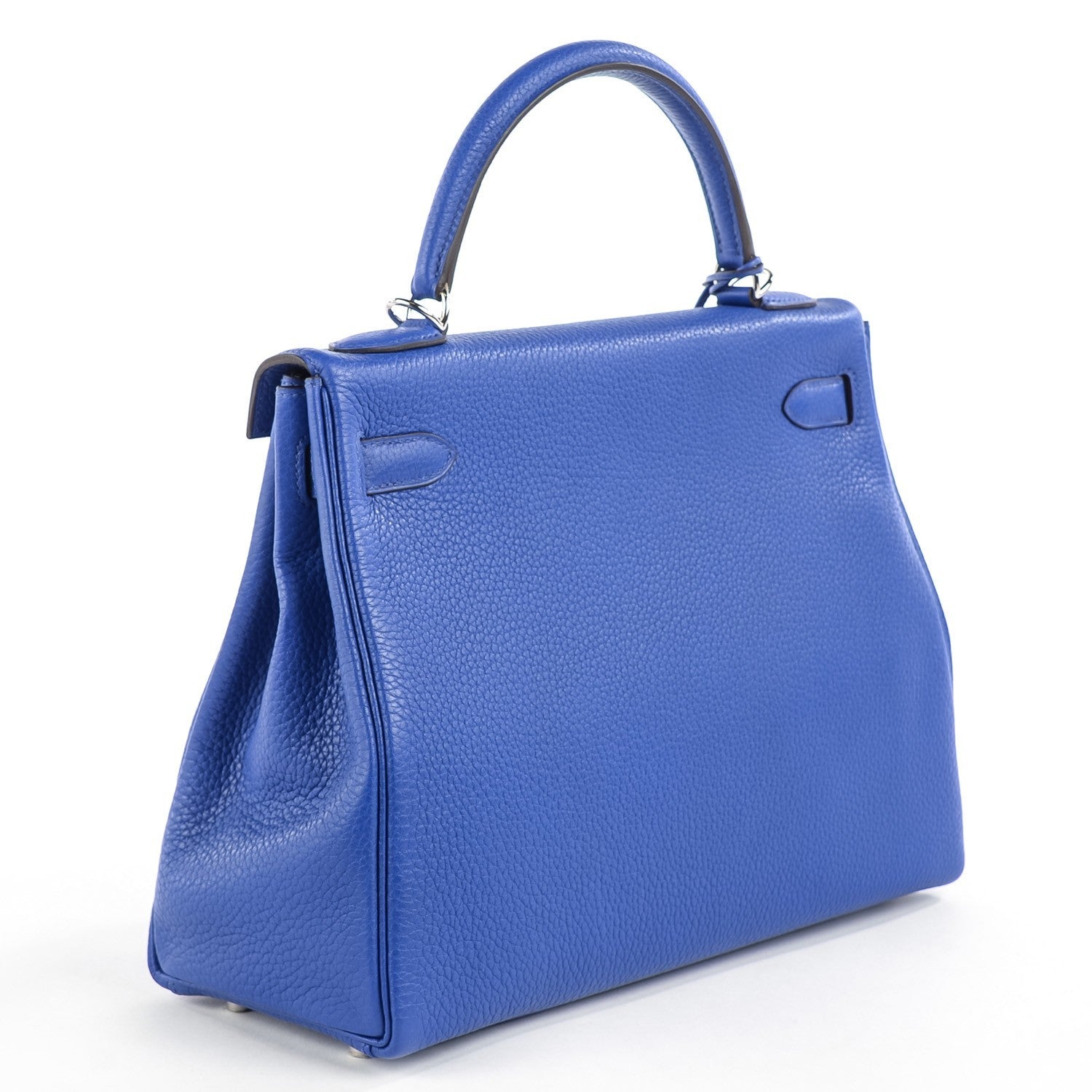 Hermes Taurillon Clemence Kelly Retourne 32 Bleu Electrique 3 of 28