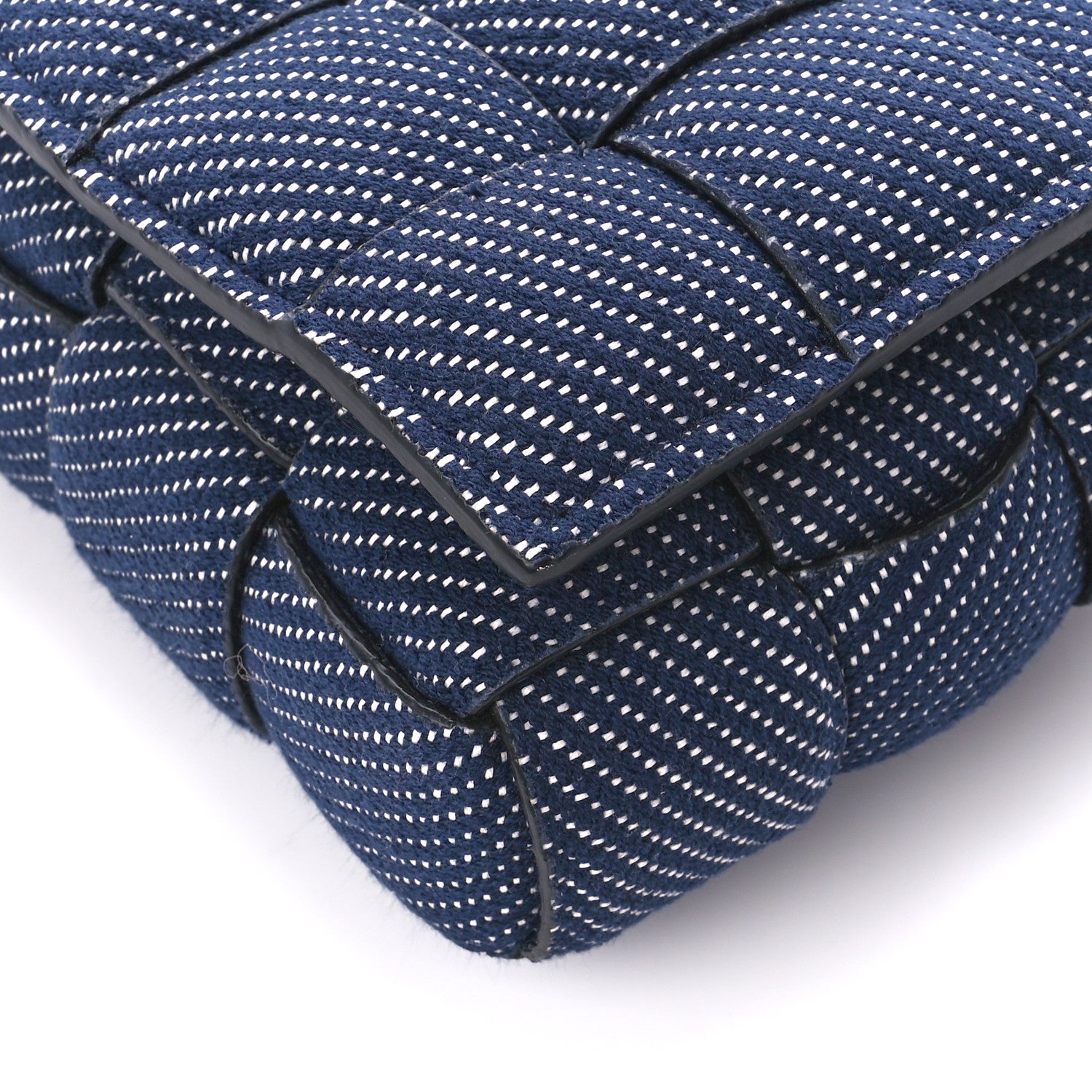 Bottega Veneta Denim Maxi Intrecciato Padded Cassette High Frequency Crossbody Bag Indigo 10 of 10