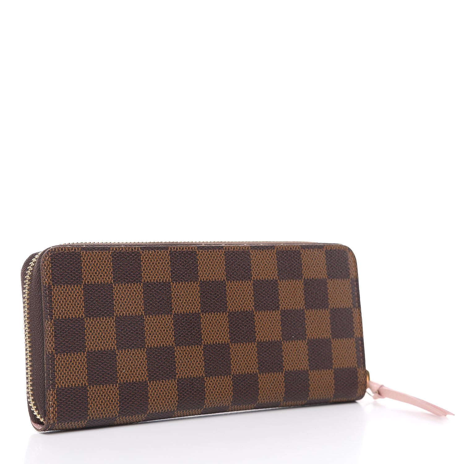 Louis Vuitton Damier Ebene Clemence Wallet Rose Ballerine 3 of 10