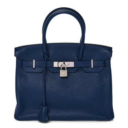 Hermes Togo Birkin 30 Bleu Saphir 1 of 11